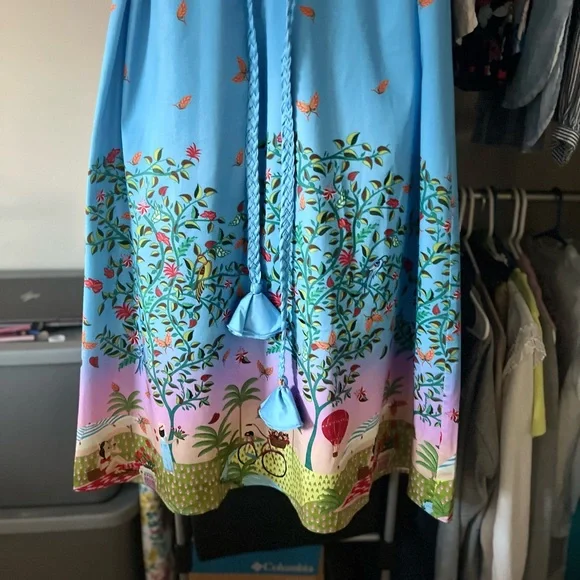 Alden Aldair Lizzie Sky Blue Maxi Dress Size Small NWT - Picture 9 of 14